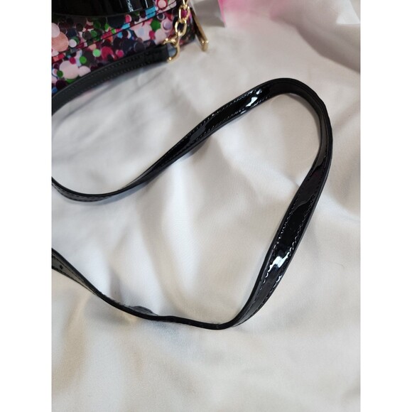 NWT Betsey Johnson Crossbody Rainbow Xodanie Handbag Purse Patent Leather Bow - Picture 6 of 14